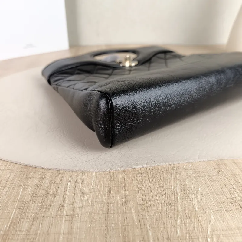 Chanel Crossbody Bag 31Bag Black Waxed Leather Mini 23 × 5.5 × 22 cm — detail view 11 of 12