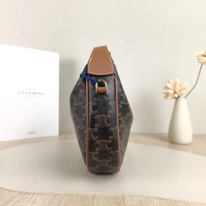 CELINE Crossbody Bag TEEN LULU hobo Monogram PVC 21 × 5 × 18 cm — detail view 7 of 9