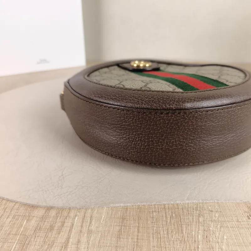GUCCI Crossbody Bag Ophidia GG Round Bag Monogram PVC Mini 18 × 4.5 × 18 cm — detail view 3 of 9