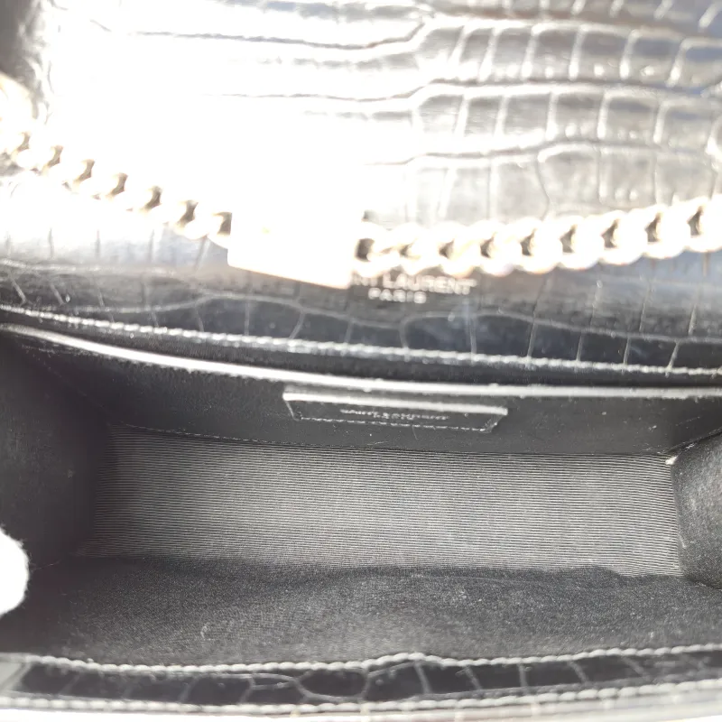 SAINT LAURENT Crossbody Bag KATE Edition Black Calfskin Small20 × 5 × 12.5 cm Conditioned — detail view 10 of 11