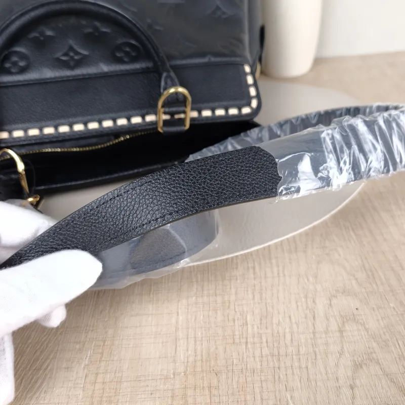 Louis Vuitton Top Handle Bag VOSGES Top Handle Crossbody Bag Black Calfskin One Size 35 × 13 × 22 cm — detail view 4 of 12