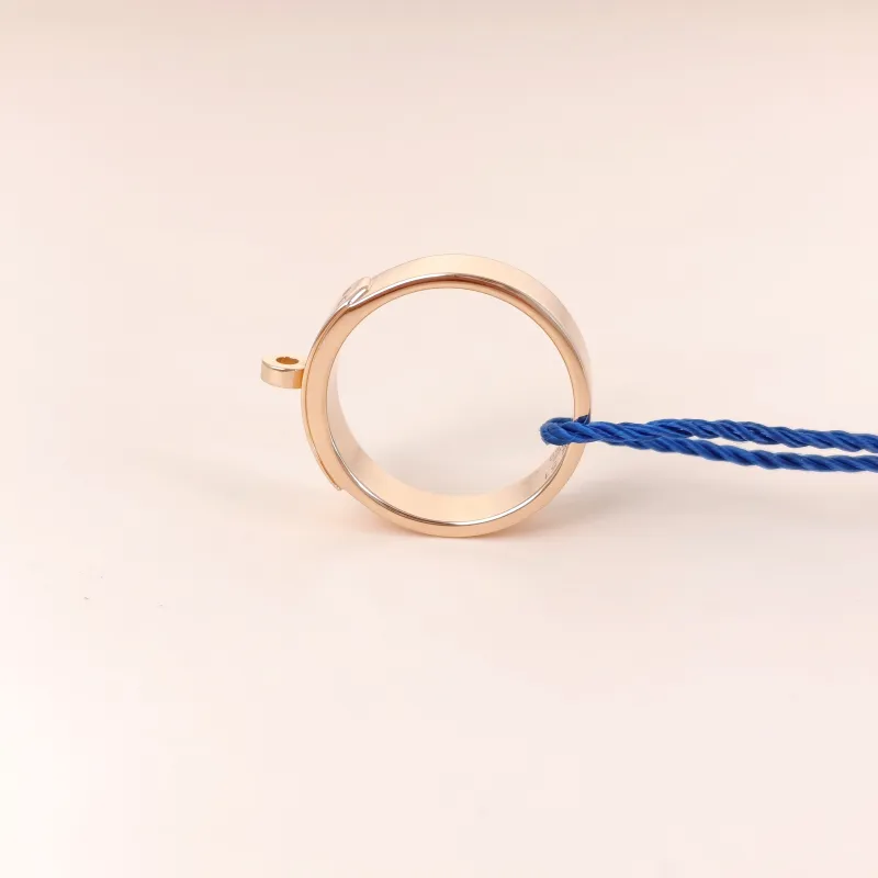 Hermès Ring Kelly Ring Rose Gold Diamond18KR ose Gold Small 51 — cover view 5 of 6