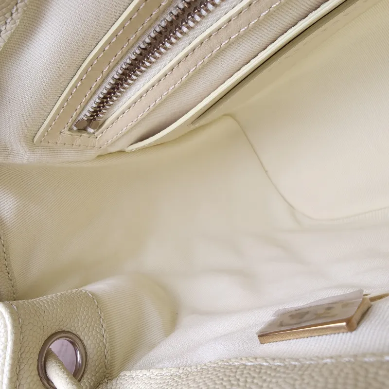 Chanel Backpack23s Backpack Yellow Grained Calfskin Small18 × 10 × 23 cm — detail view 9 of 17