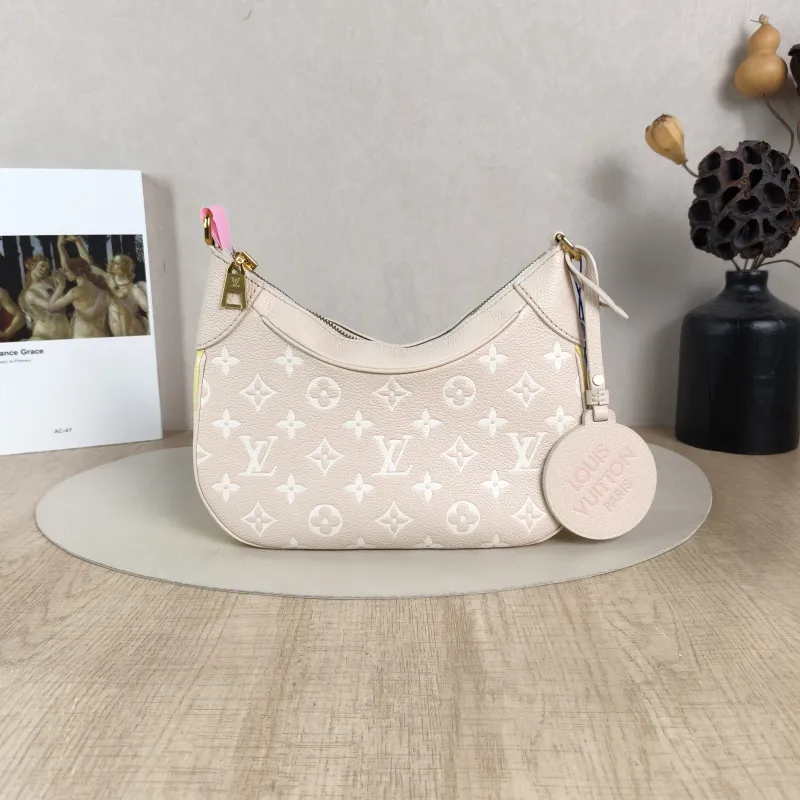Louis Vuitton Shoulder Bag Bagatelle Pink · White · Yellow Empreinte Embossed Calfskin Monogram One Size22 × 9 × 14 cm