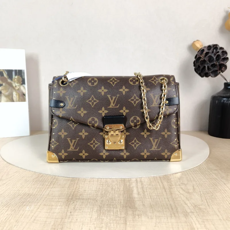 Louis Vuitton Shoulder Bag Trunkie Box Chain Bag Monogram PVC Large 27 × 8 × 16 cm