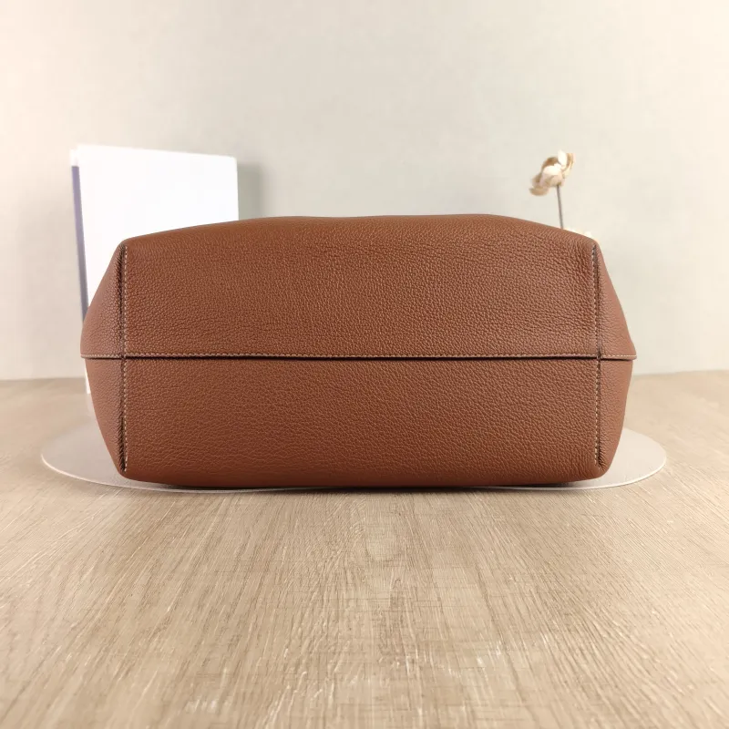 CELINE Shoulder Bag Cabas Anais Tote Bag Brown Calfskin Large 32 × 15 × 28 cm — cover view 3 of 4