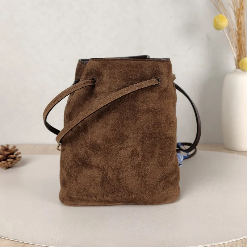 Miumiu Crossbody Bag logo Suede One Size 15 × 7 × 17 cm — cover view 2 of 5