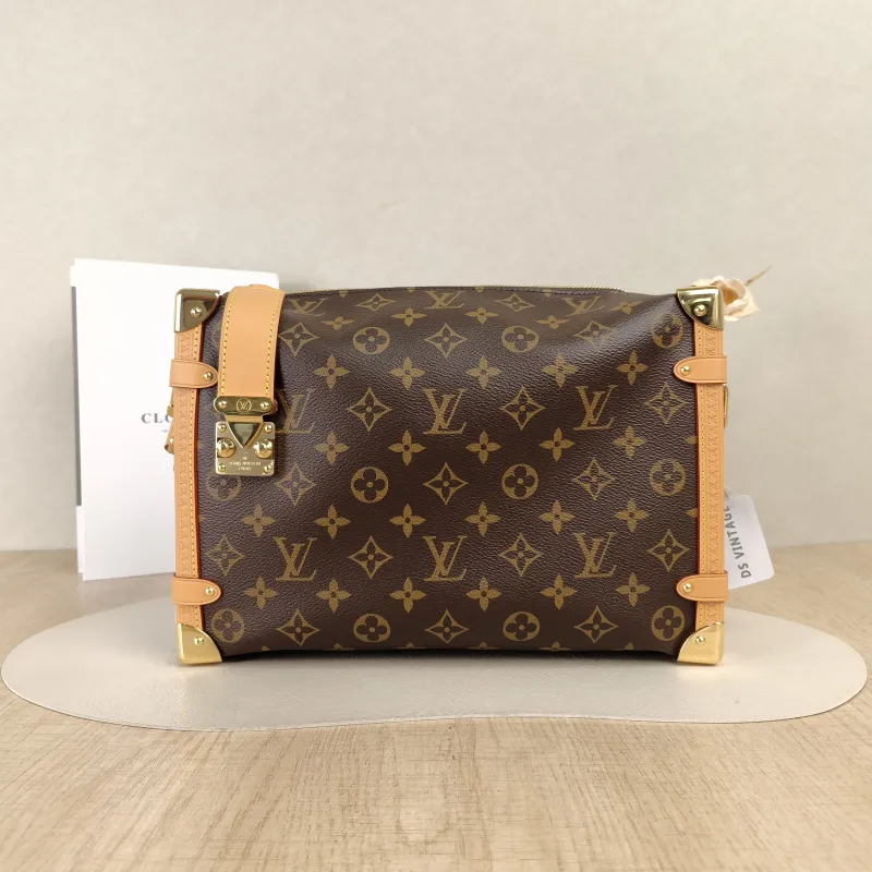 Louis Vuitton Crossbody Bag Side Trunk Box Monogram PVC Large30 × 10 × 20 cm