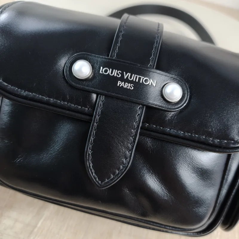 Louis Vuitton Crossbody Bag CARGO Camera Bag Black Calfskin Mini 23 × 10 × 14 cm — detail view 2 of 11