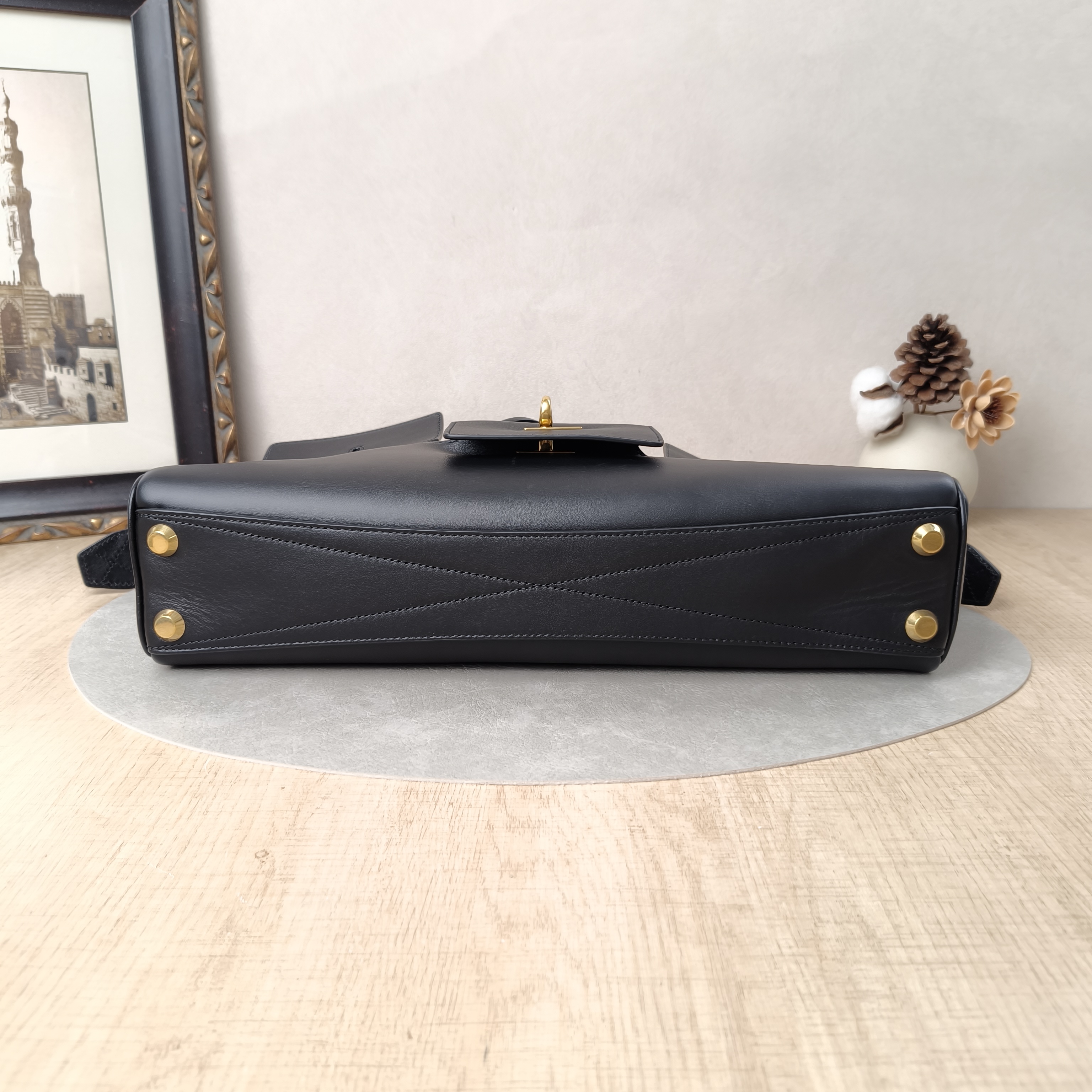 BALENCIAGA Shoulder Bagbel air Black Calfskin One Size37 × 9 × 18 cm — cover view 3 of 5