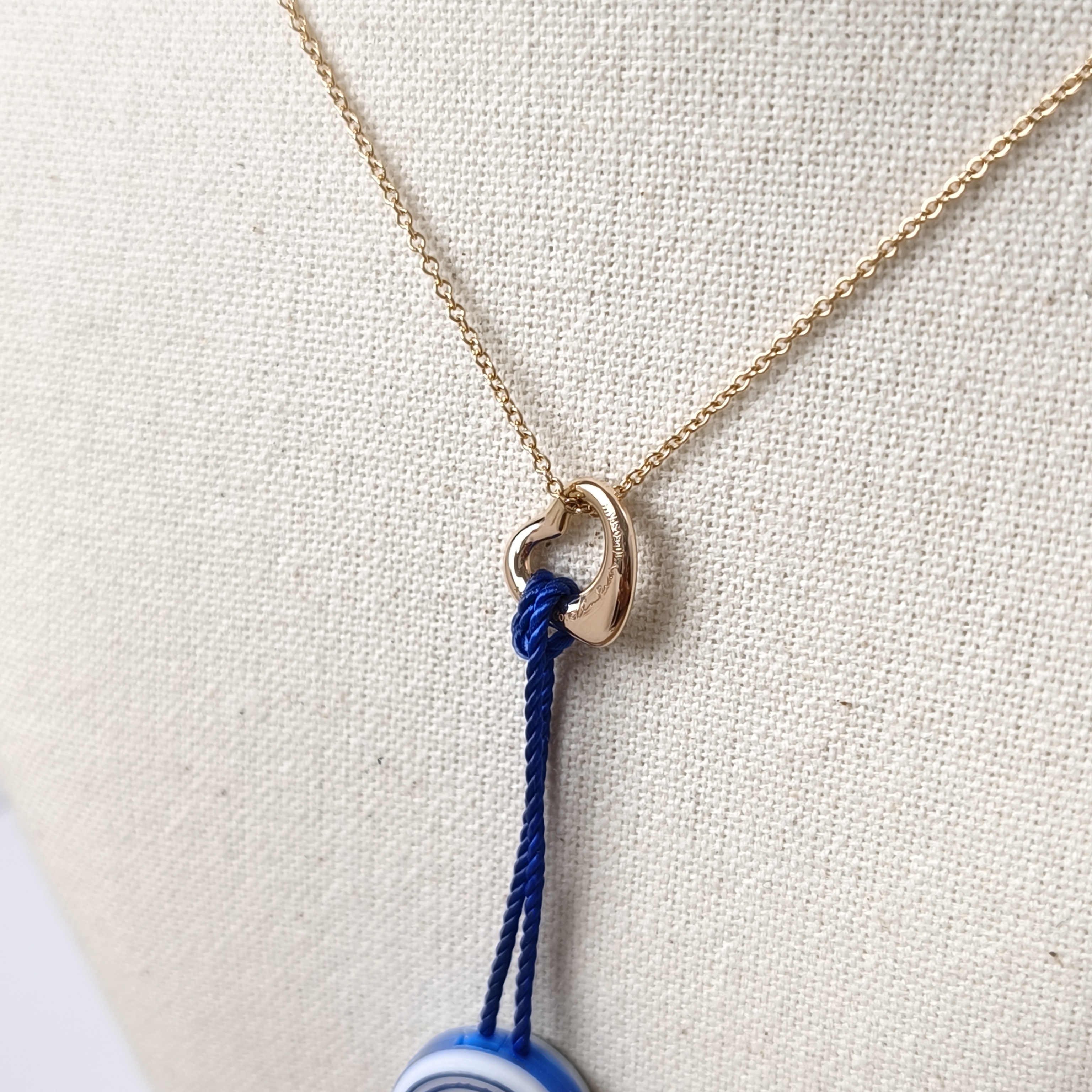 Tiffany&Co. Necklace Elsa Peretti Collection Open Heart Necklace Gold18k One Size40cm One Size — cover view 2 of 9