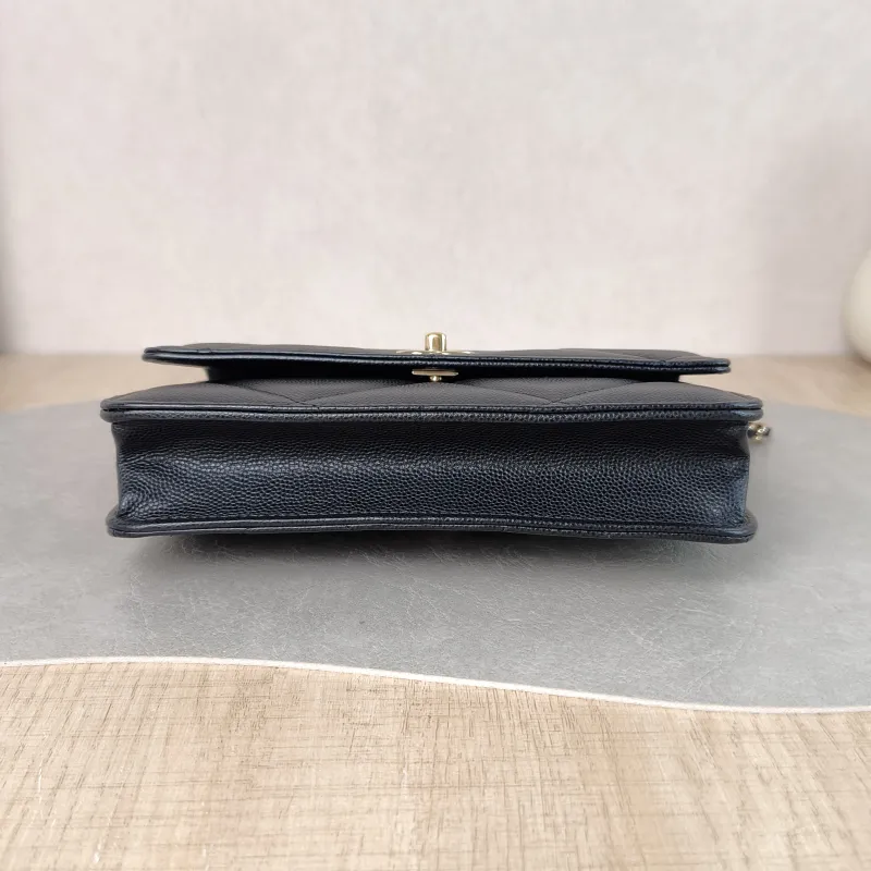 Chanel Backpack Backpack Black Calfskin One Size 18.2 × 5 × 14 cm — cover view 4 of 5