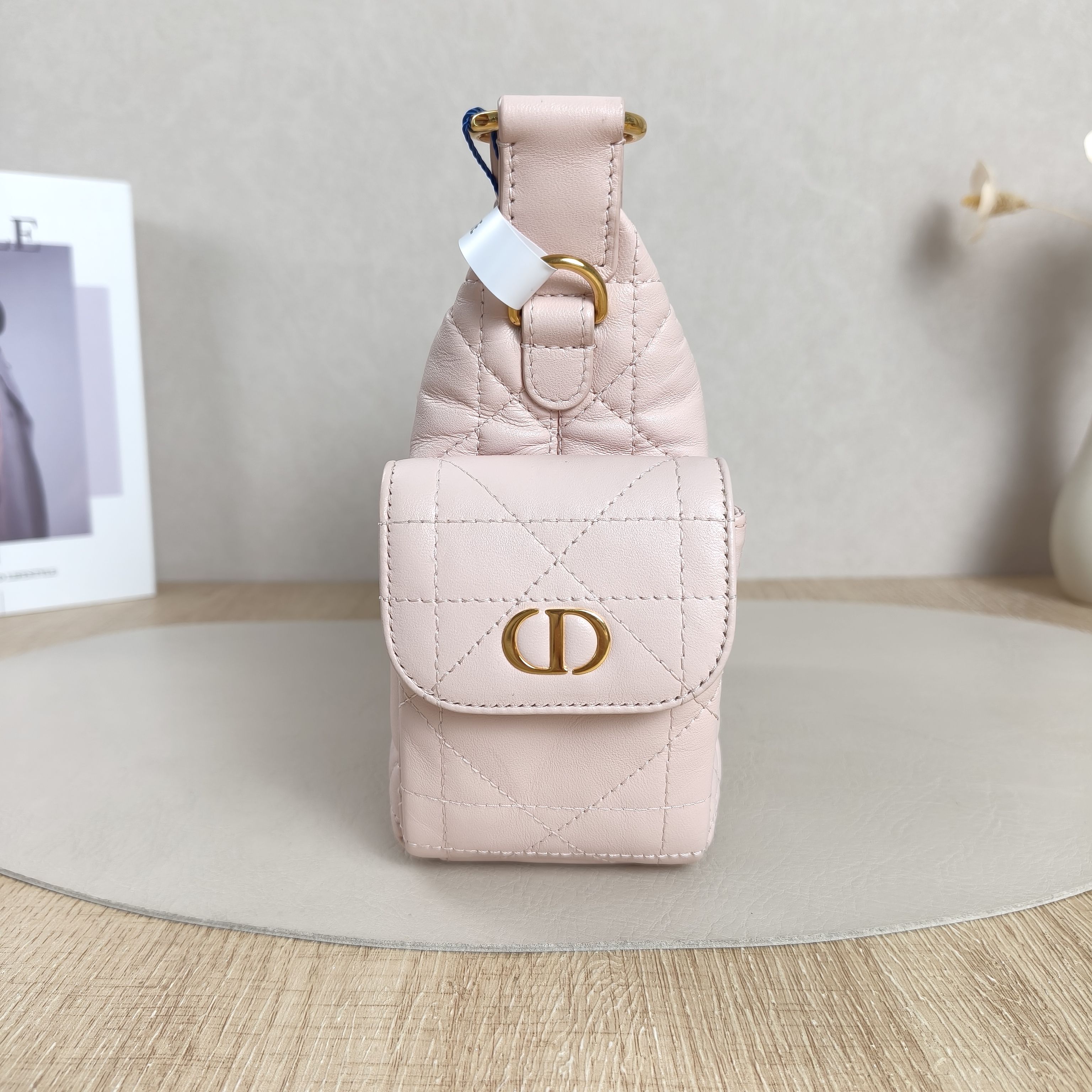 DIOR Crossbody Bag D-Dream Pink Lambskinmini22 × 9 × 14 cm — cover view 9 of 11