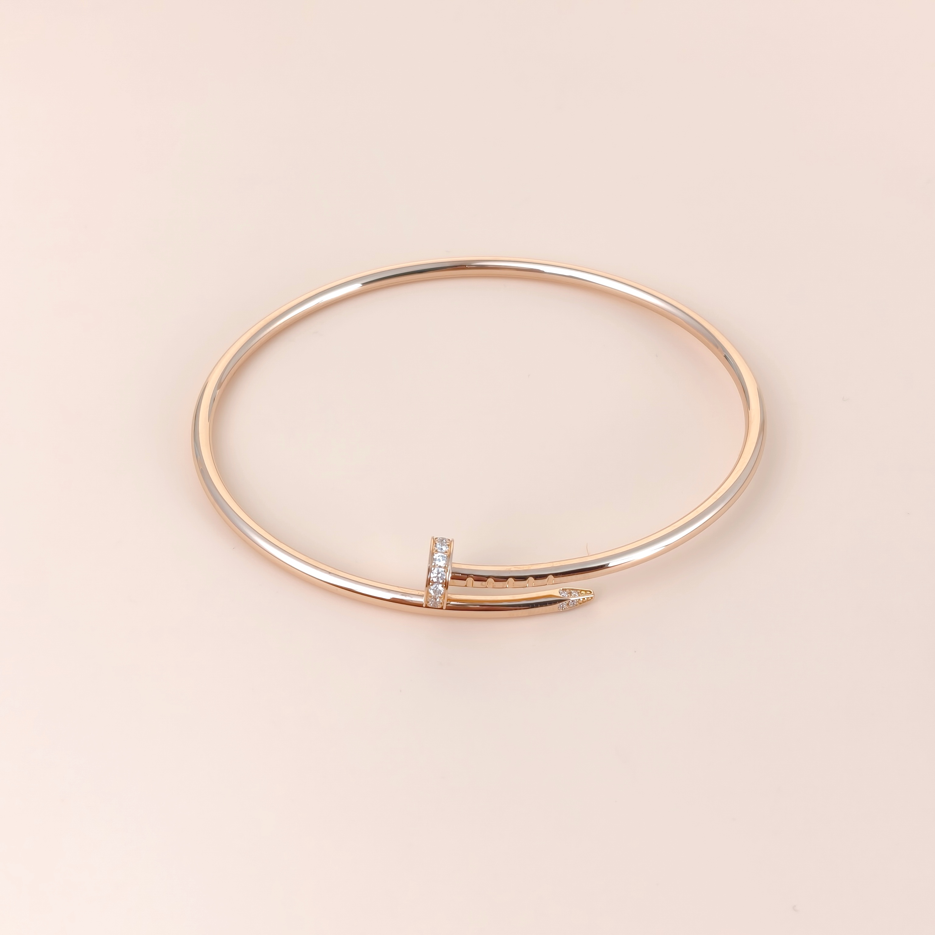 CARTIER Bangle Juste un Clou Bangle Rose Gold Diamond18KR ose Gold Small Edition18
