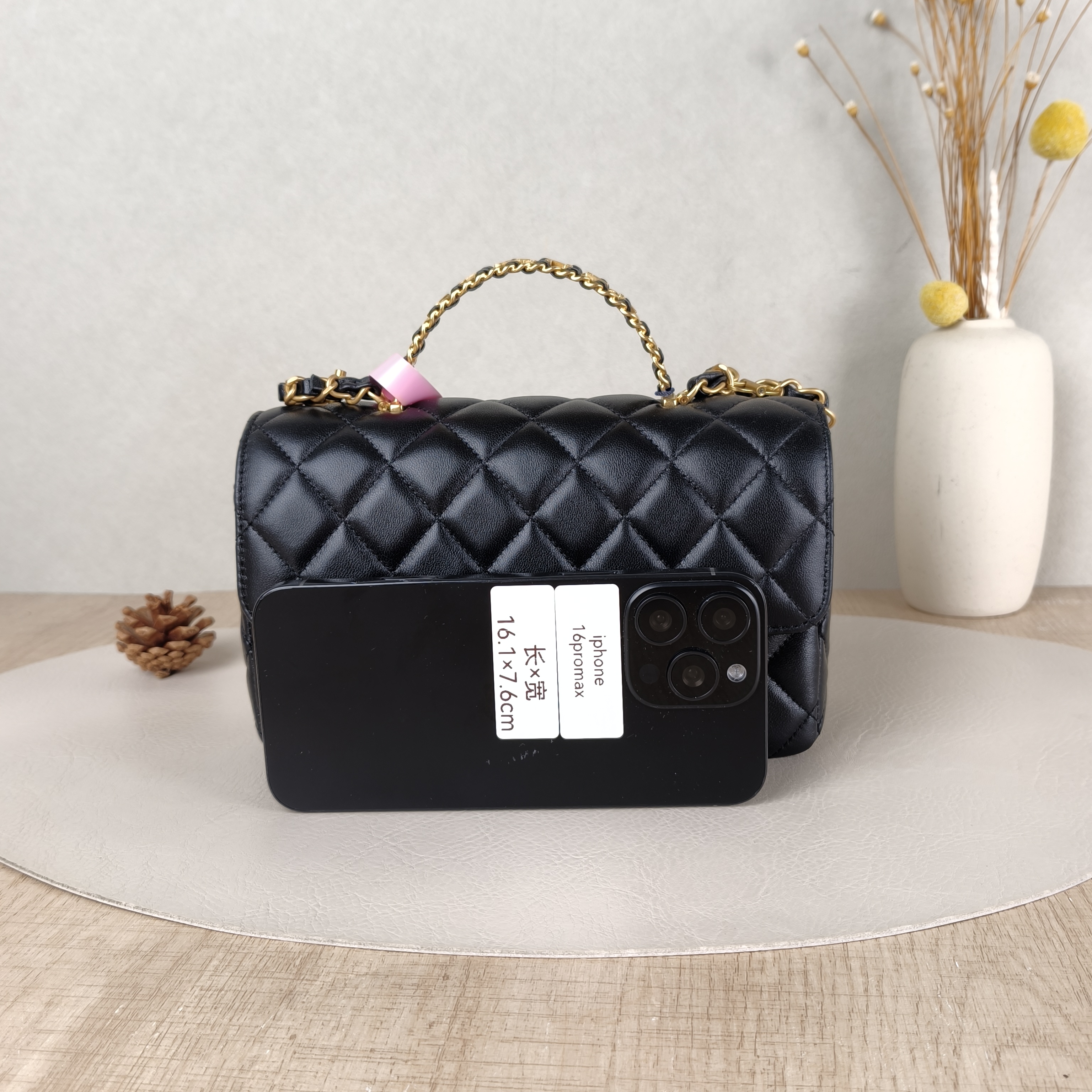 Chanel Crossbody Bag24c mini Black Lambskin mini20 × 6 × 12 cm — cover view 2 of 5