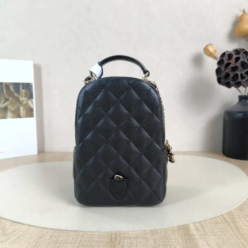 Chanel Backpack mini Backpack Collection Black Grained Calfskin One Size13 × 9 × 18 cm — cover view 5 of 6