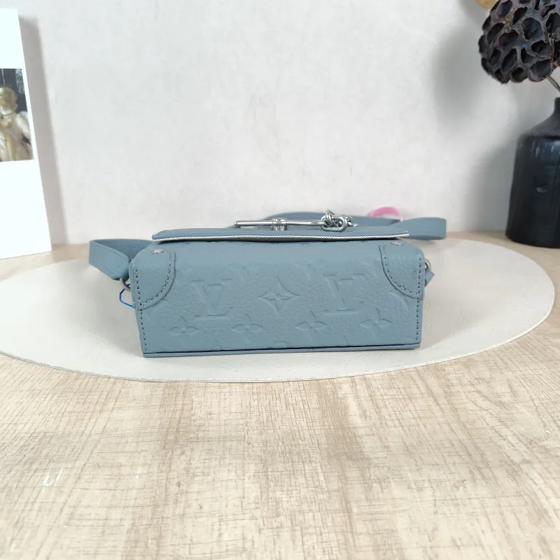 Louis Vuitton Crossbody Bag Steamer Box Green Calfskin Mini 18 × 6.5 × 11 cm — cover view 3 of 5