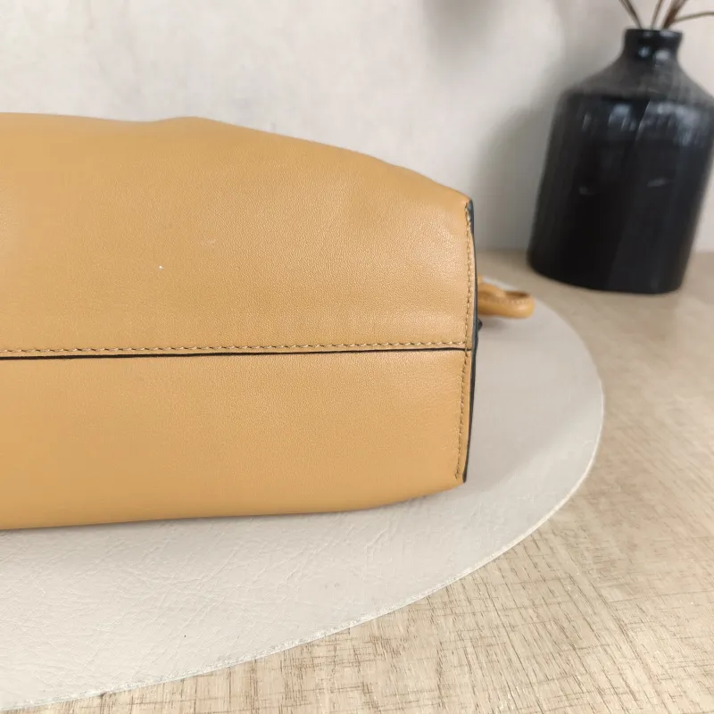 LOEWE Crossbody Bag Flamenco Yellow Calfskin Medium 30 × 10.5 × 24.5 cm — detail view 6 of 12