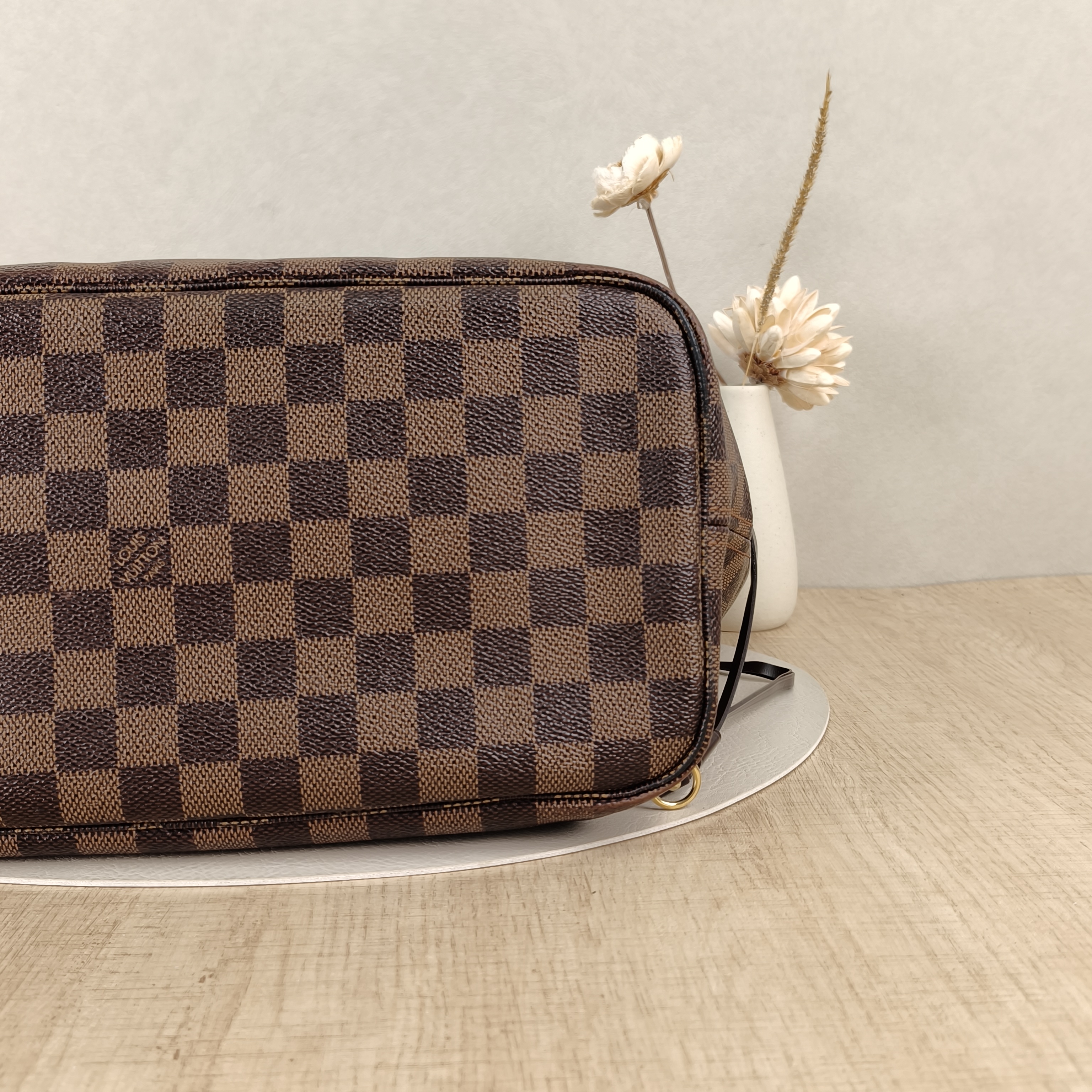 Louis Vuitton Shoulder Bag Neverfull Damier Ebene PVC Medium31 × 14 × 28 cm — cover view 7 of 8