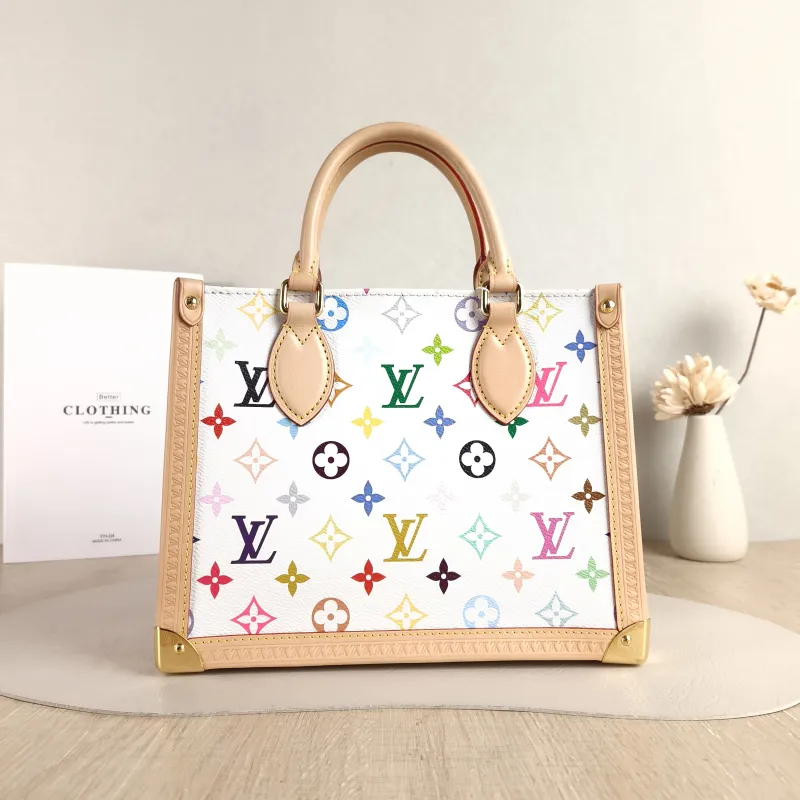 Louis Vuitton Shoulder Bag Onthego Multicolore PVC Small 25 × 11.5 × 19 cm — cover view 2 of 5