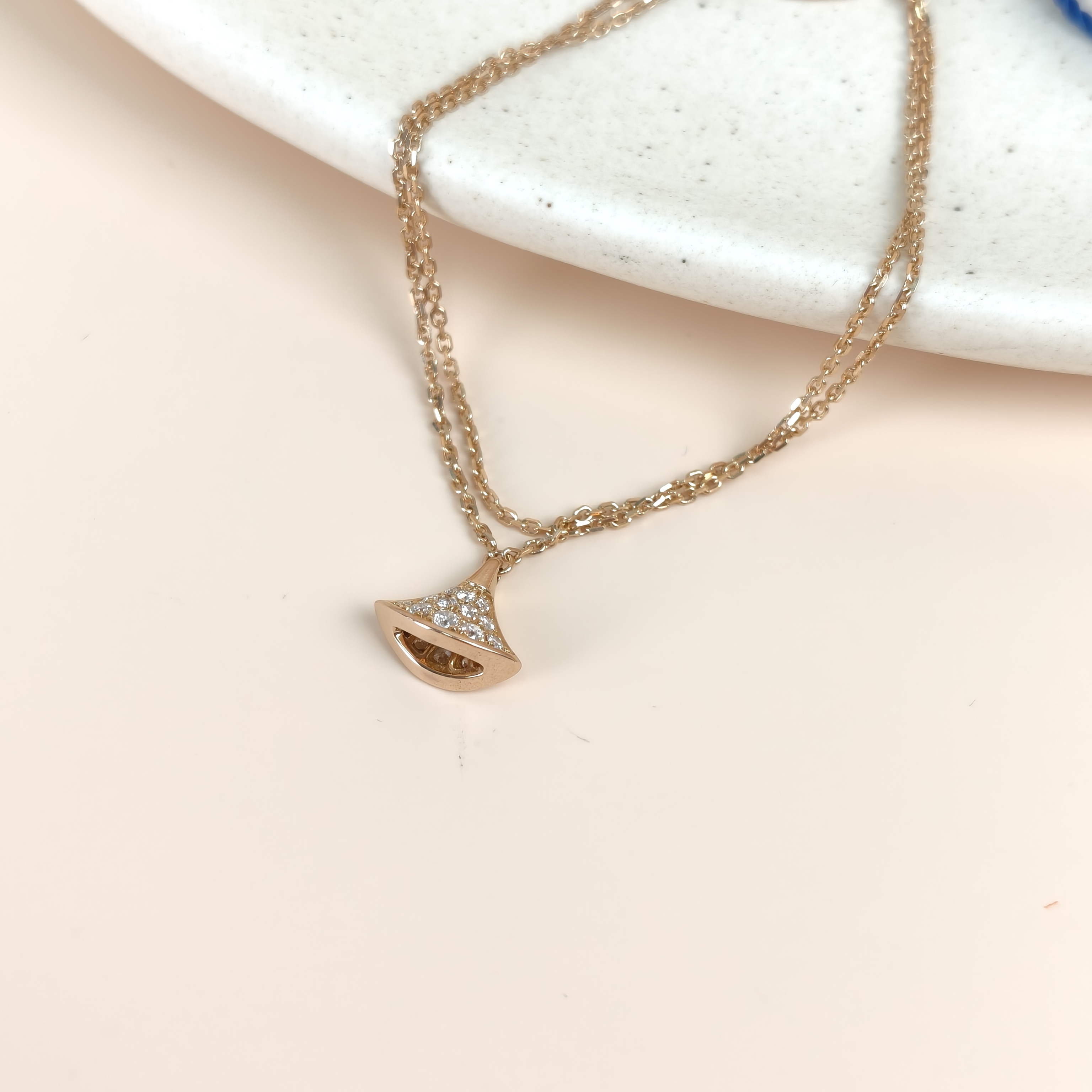 Bvlgari Bracelet DIVAS’ DREAM Collection Pavé Diamond Bracelet Rose Gold Diamond18KR ose Gold One Size18cm — cover view 4 of 6