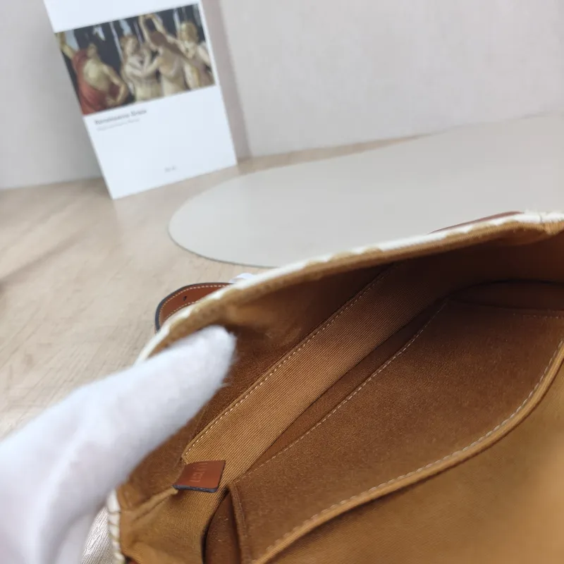 CELINE Crossbody Bag BESACE White PVC Mini 15 × 4 × 11 cm — detail view 12 of 12