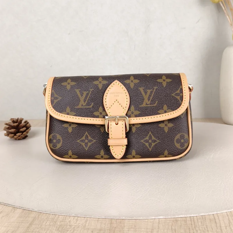 Louis Vuitton Crossbody Bag Diane Baguette Bag Monogram PVC nano 19 × 6 × 10.5 cm