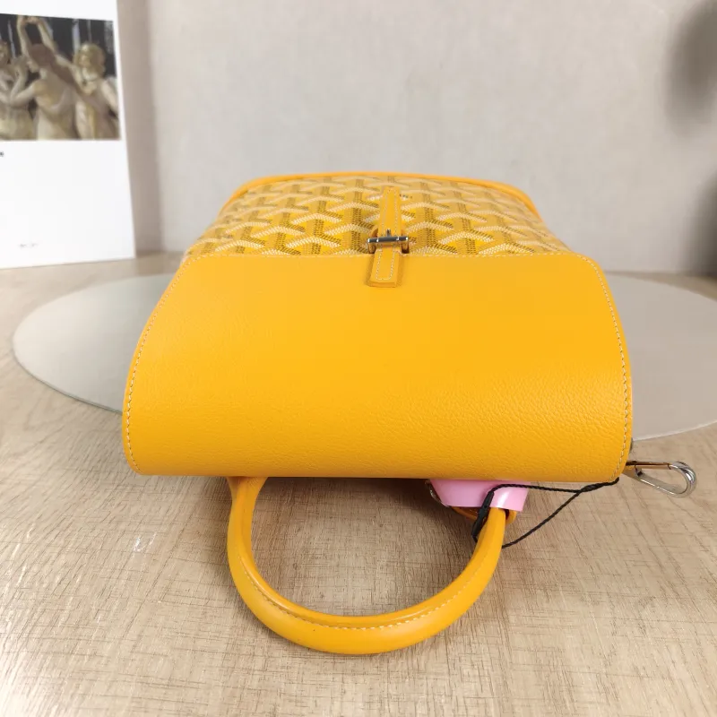 GOYARD Crossbody Bag ALPIN Backpack Yellow PVC Mini 19 × 9.5 × 23 cm — detail view 10 of 14