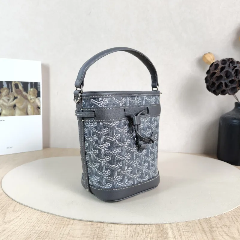 GOYARD Crossbody Bag Petit Flot Grey ine Canvasmini12 × 10 × 17.5 cm — cover view 3 of 6