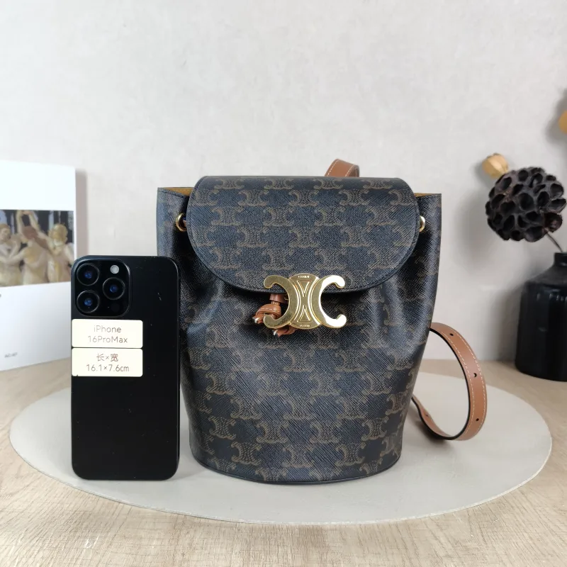 CELINE Backpack BONNIE Backpack Monogram PVC One Size 18 × 13 × 25 cm — cover view 3 of 6