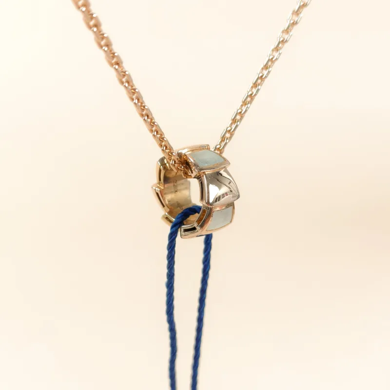 Bvlgari Necklace Serpenti Viper Collection Necklace 18KR ose Gold One Size 44cm — cover view 9 of 9