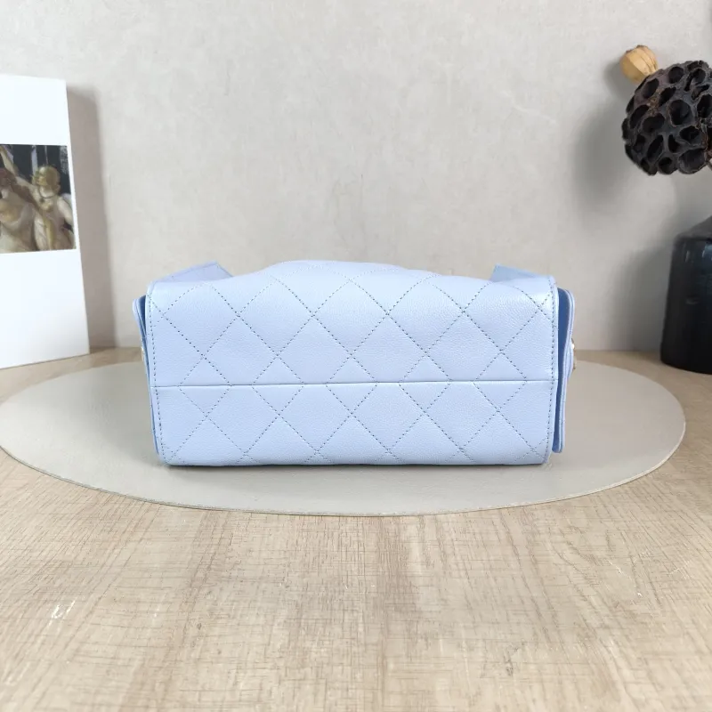 Chanel Crossbody Bag 25Bag Blue Grained Calfskin Mini 22 × 12.5 × 20 cm — cover view 2 of 6