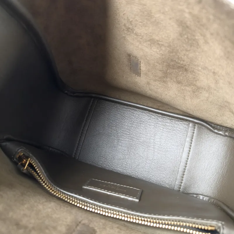 SAINT LAURENT Shoulder Bag LE 5 À 7 Hobo Dark Grey Calfskin Small22 × 8.5 × 23 cm — detail view 9 of 10