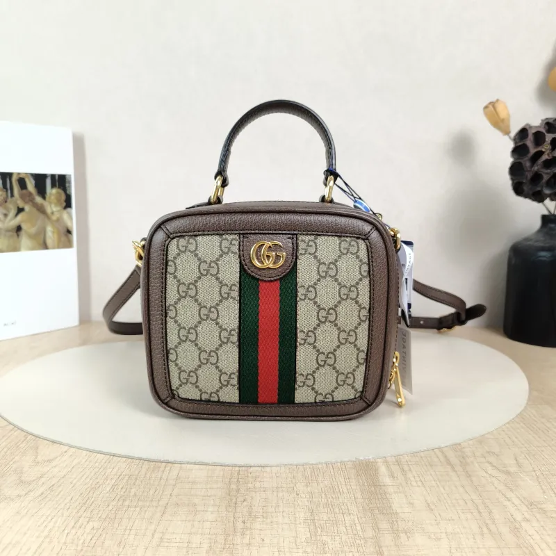 GUCCI Crossbody Bagophidia Camera Bag Monogram PV Cmini17 × 9.5 × 16.5 cm