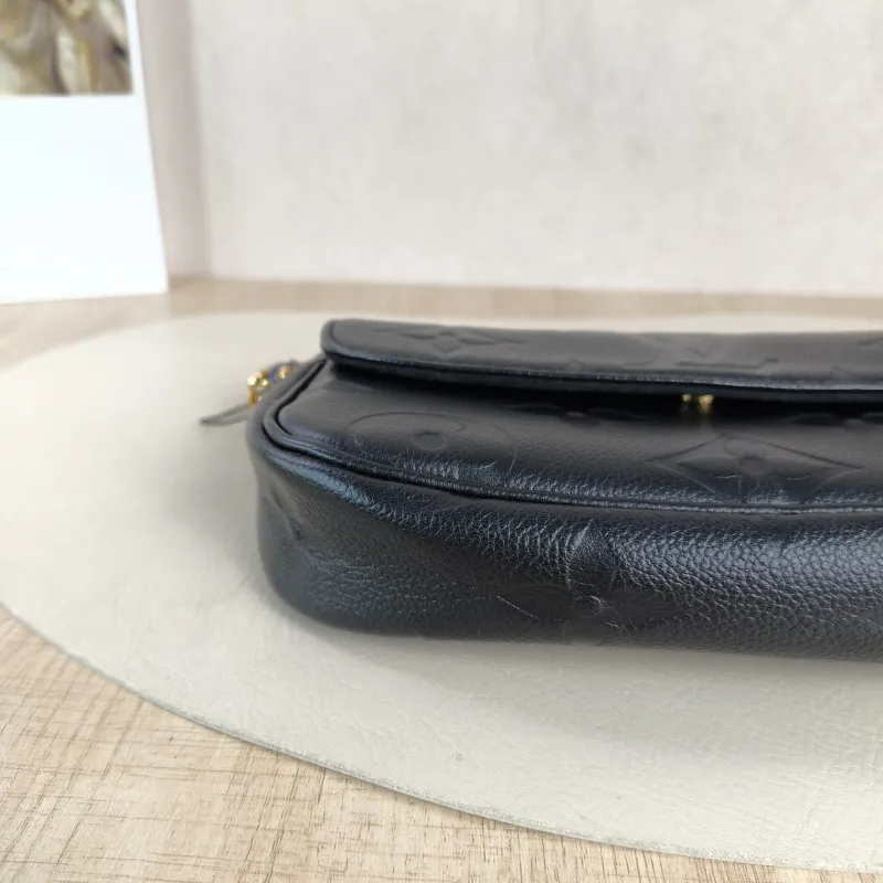 Louis Vuitton Crossbody Bag IVY Black Empreinte Embossed Calfskin Small 23.5 × 4.3 × 12 cm — detail view 3 of 13