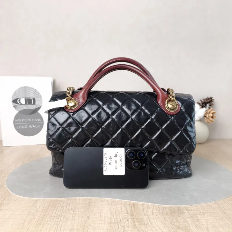Chanel Top Handle Bag Top Handle Bag Black Calfskin 30 × 8 × 17.5 cm 19 — cover view 3 of 5