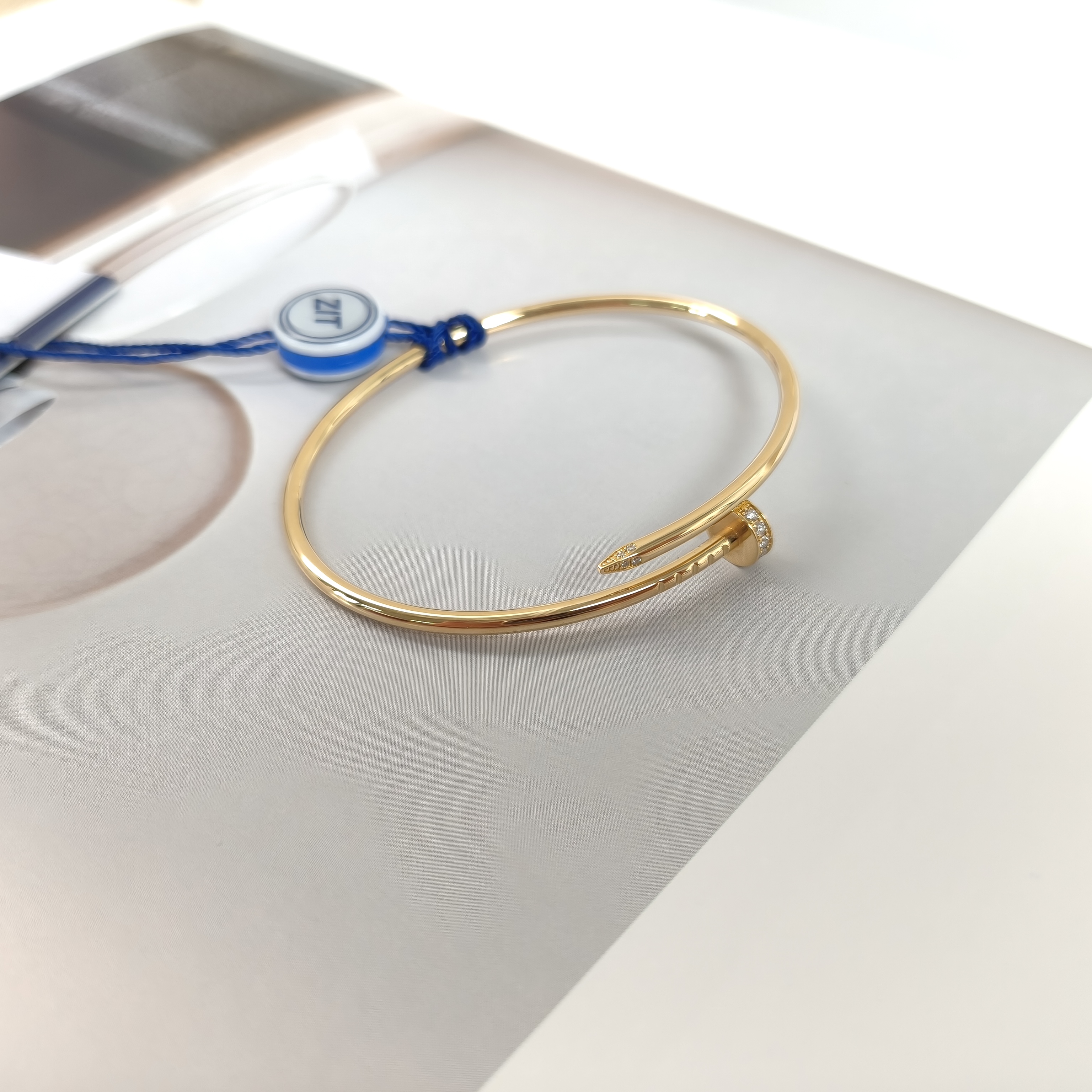 CARTIER Bangle Juste un Clou Gold18KY ellow Gold Diamond One Size17 2.5 — cover view 5 of 9