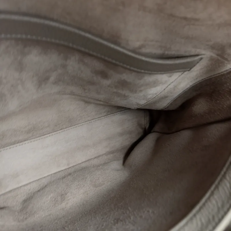 CELINE Shoulder Bag Soft 16Shoulder Bag Grey Calfskin Medium 32 × 15 × 24 cm — detail view 12 of 13
