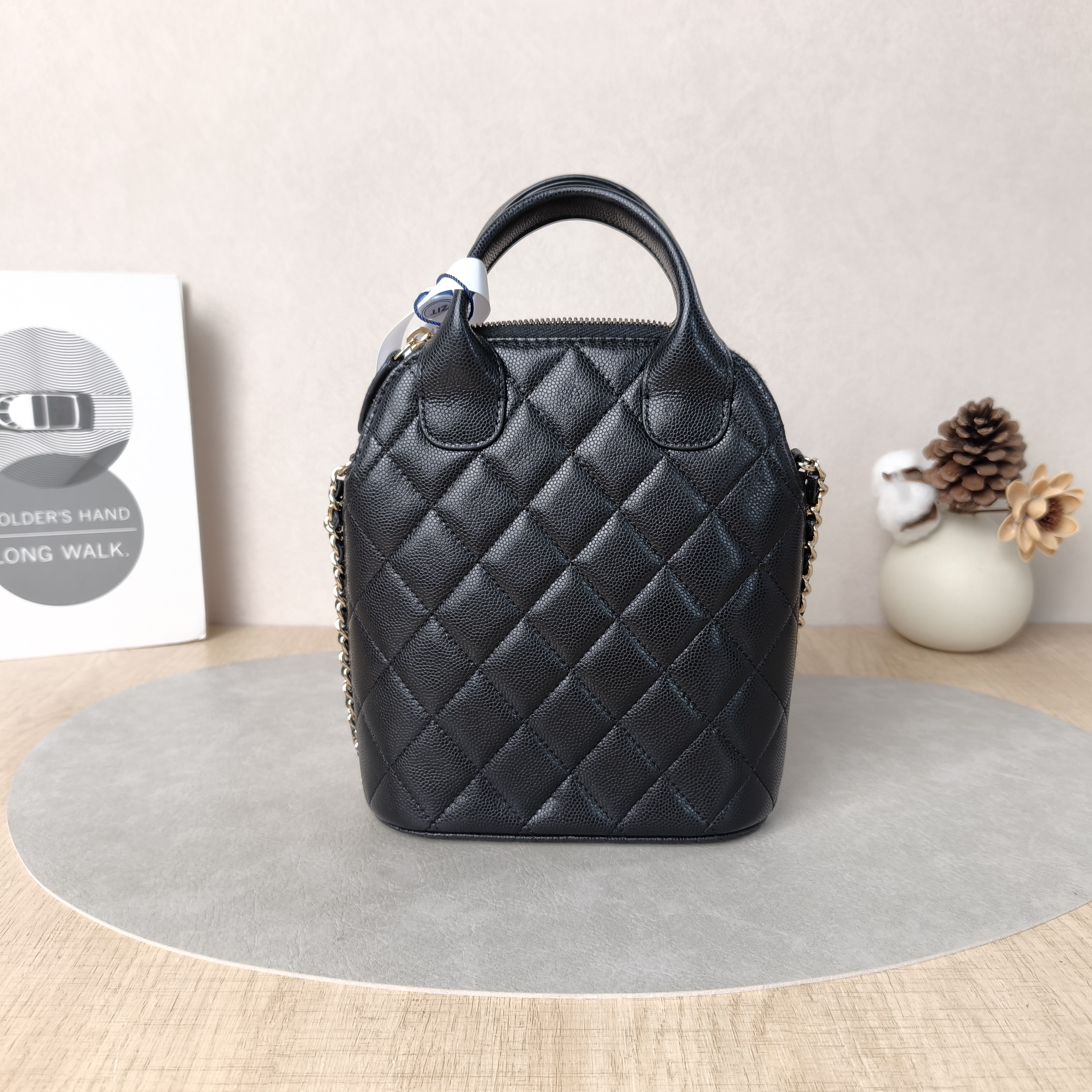 Chanel Top Handle Bag25a Edition Top Handle Bag Black Grained Calfskin One Size15.5 × 6.5 × 8.5 cm — cover view 2 of 5