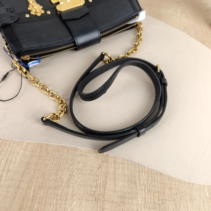 Louis Vuitton Crossbody Bag Trunk Clutch Box Black Epi Embossed Calfskin One Size TP10011820 — detail view 3 of 10