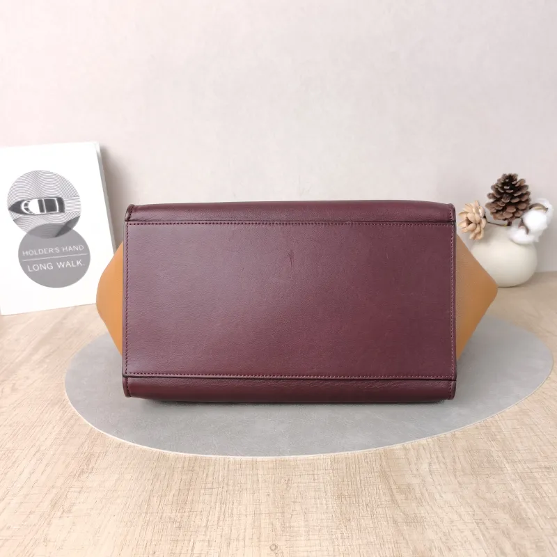 CELINE Crossbody Bag Trapeze Colorblock Calfskin Small27 × 13 × 22 cm — cover view 3 of 5