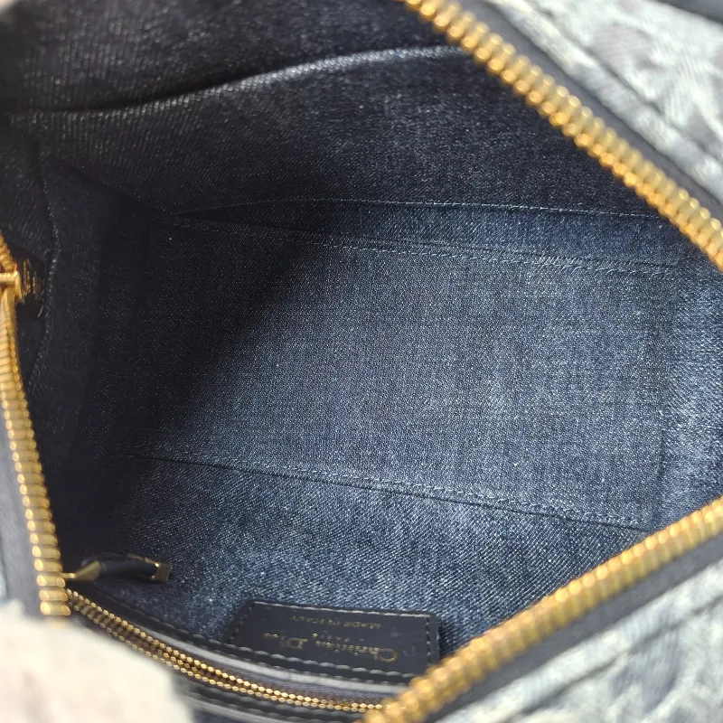 DIOR Crossbody Bag Groove 20 Top Handle Bag Blue Small 20.5 × 12 × 13.5 cm — detail view 2 of 13