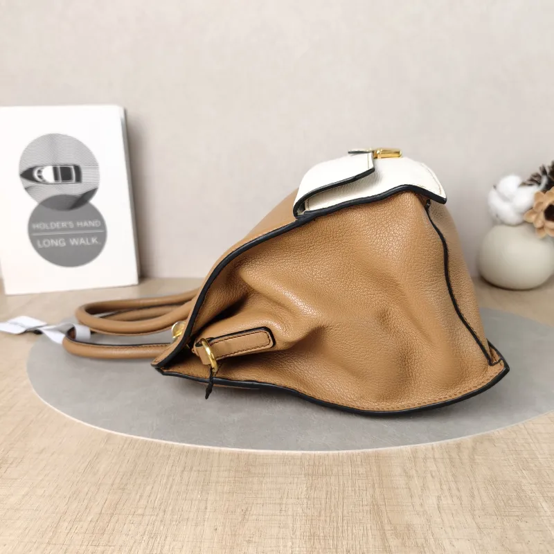 Miumiu Top Handle Bag Top Handle Bag Brown · White Lambskin One Size28 × 14 × 24 cm — detail view 14 of 14