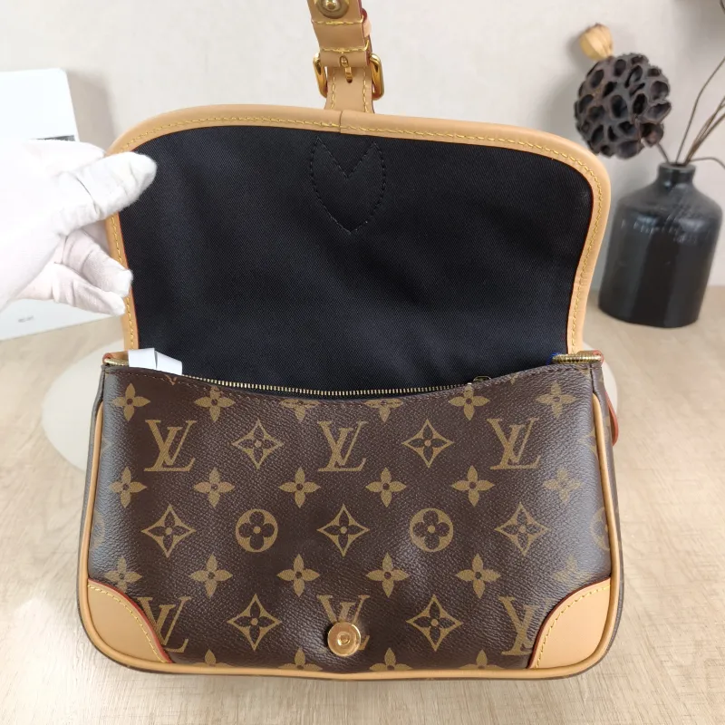 Louis Vuitton Crossbody Bag Diane Baguette Bag Shoulder Strap PVC Small 24 × 9 × 15 cm — detail view 8 of 11
