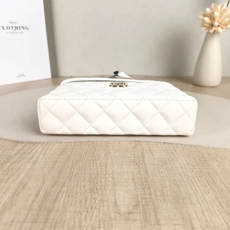 Chanel Crossbody Bag lp Box Bag Top Handle Crossbody Bag White Grained Calfskin 19 × 5 × 12 cm — cover view 4 of 6