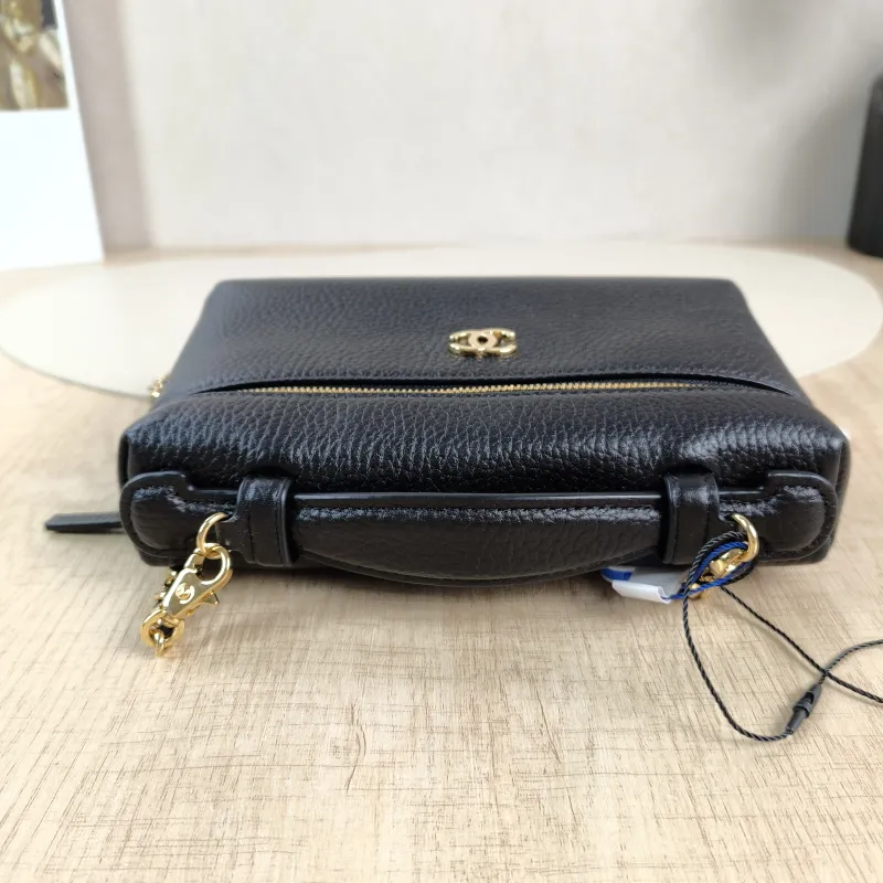 Chanel Crossbody Bag lp Box Bag Top Handle Crossbody Bag Black Calfskin One Size 19.5 × 5 × 17 cm — detail view 9 of 14