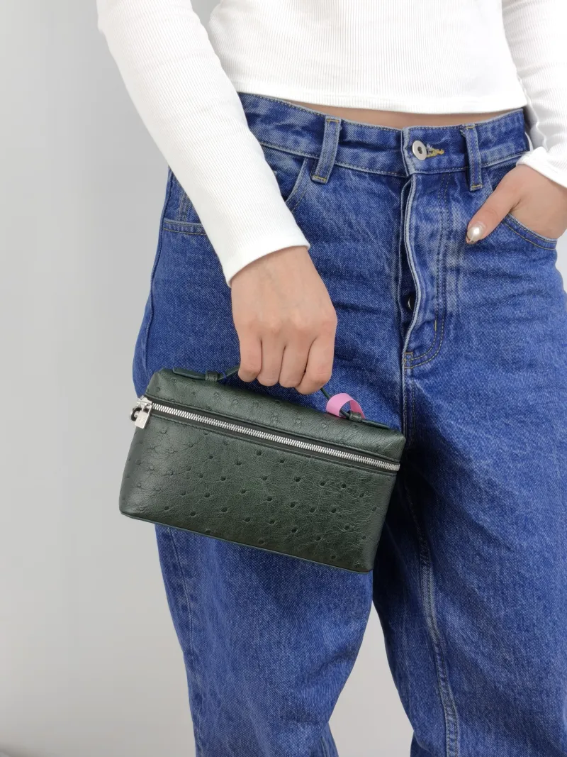 Loro Piana Crossbody Bag Extra Pocket L19 Green One Size 19 × 7 × 11.5 cm — on-model view 1 of 2