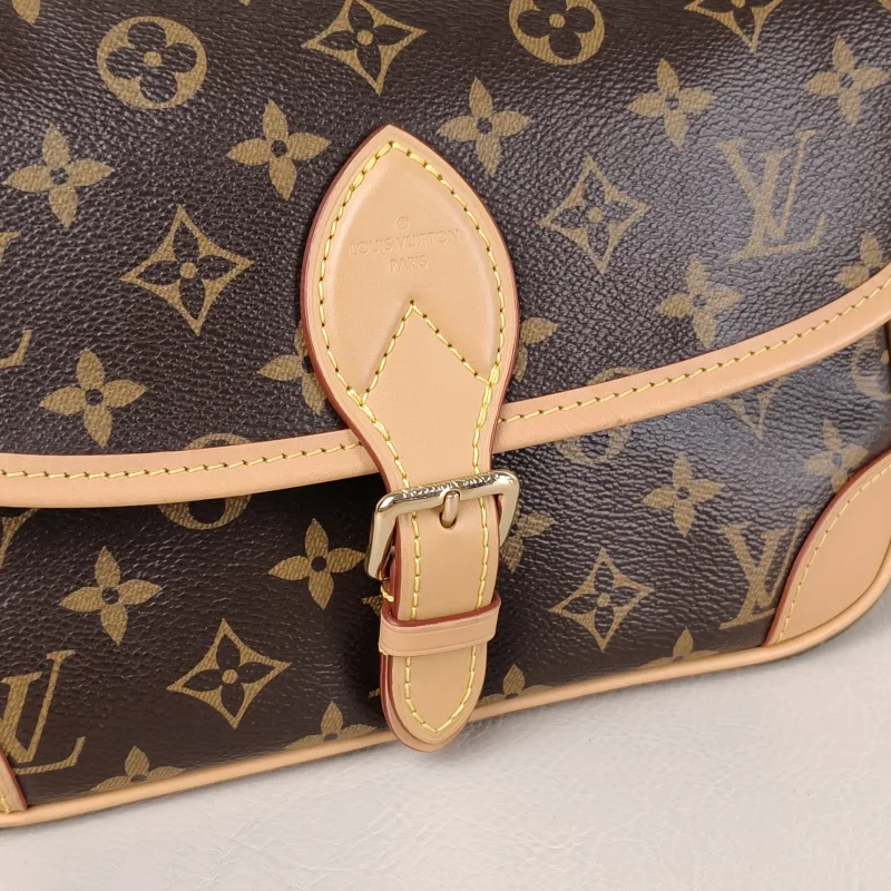 Louis Vuitton Crossbody Bag Diane Baguette Bag Shoulder Strap PVC Small 24 × 9 × 15 cm — detail view 7 of 14
