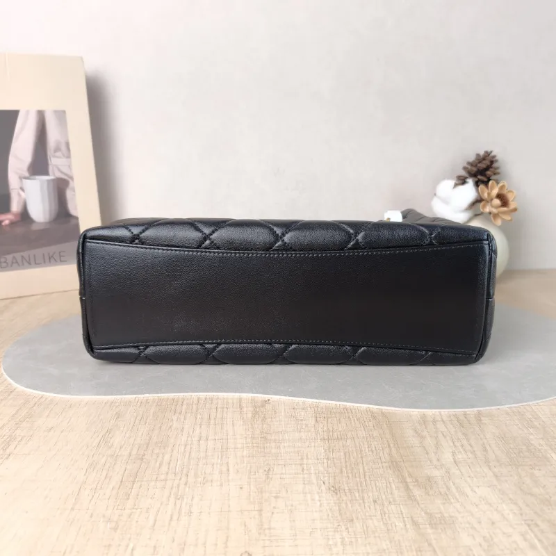 Chanel Shoulder Bag Tote Bag Black Lambskin One Size 30 × 10 × 23 cm — cover view 3 of 6