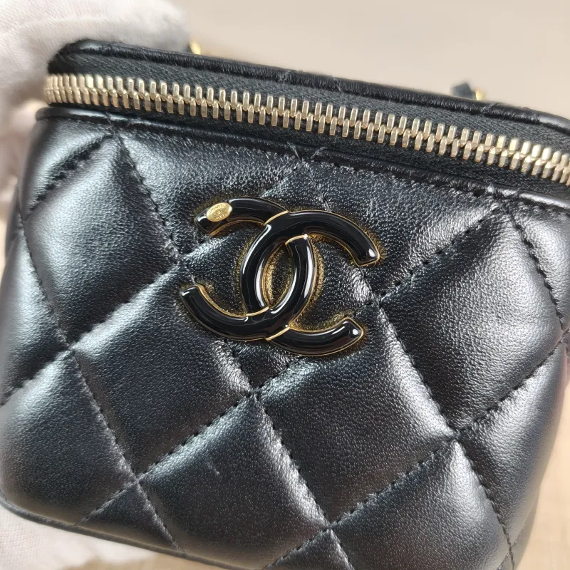 Chanel Crossbody Bag C Edition Black Lambskin One Size 11 × 7 × 9 cm — detail view 11 of 12